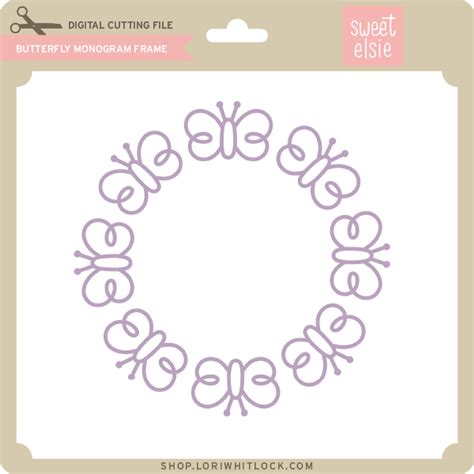 Download Butterfly Monogram Frame, Butterfles Commercial Use
