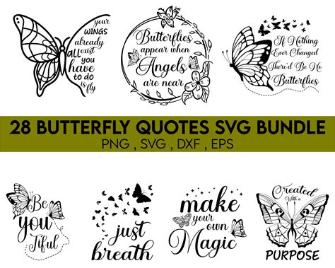 Flutter Your Creative Wings with Beautifully Crafted Butterfly Quotes SVG – Inspiring Words for Your Next DIY Project!