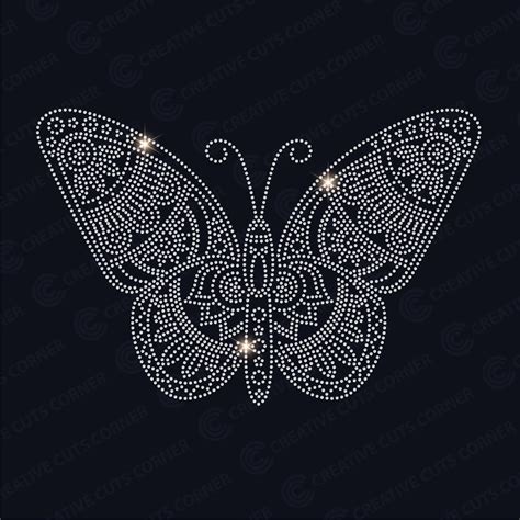 Download Butterfly Rhinestone SVG File - SVG Design Cricut SVG DXF Files