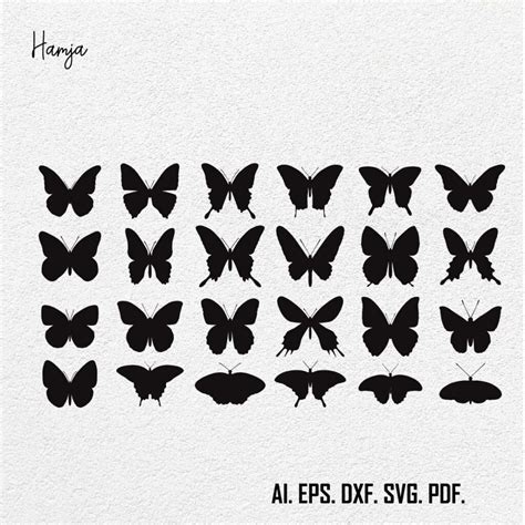 Download Butterfly Silhouette Bundle - SVG Files Commercial Use For Crafts