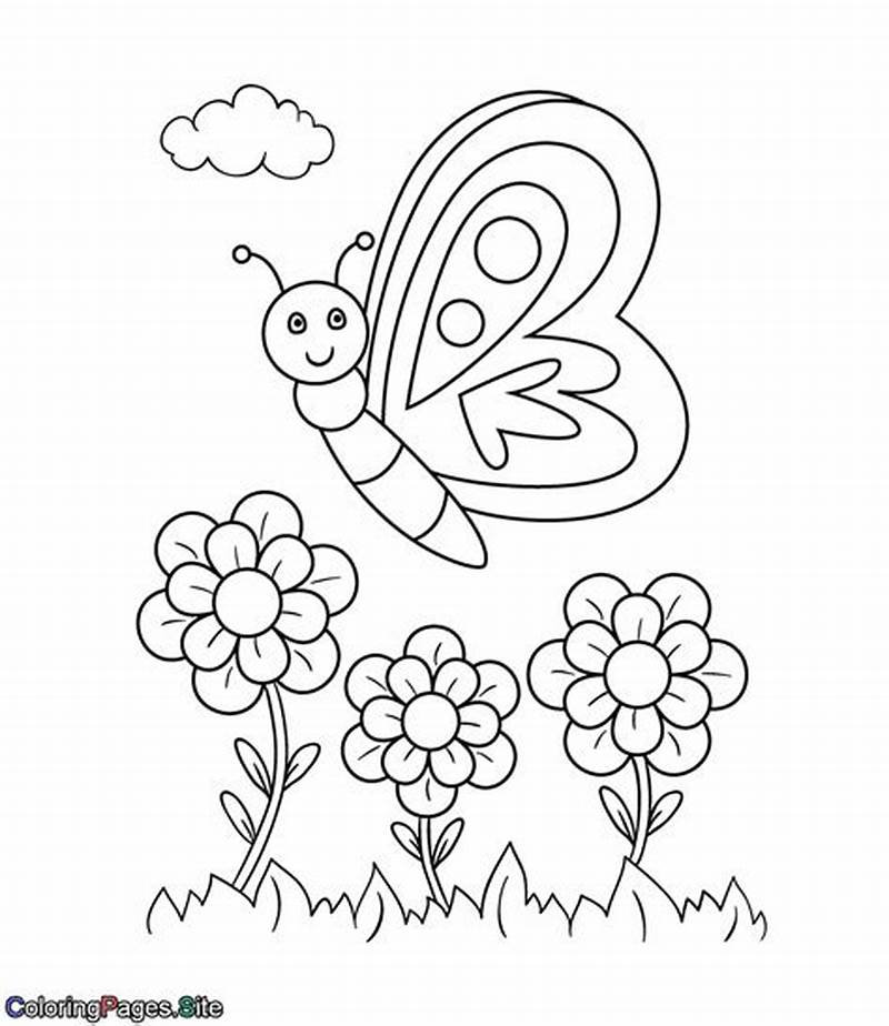 Butterfly Spring Coloring Pages