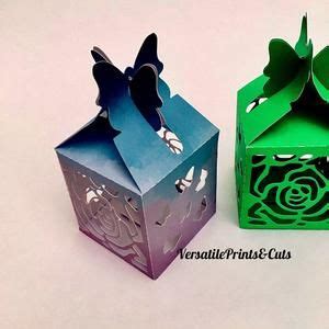 Download Butterfly Top Box Template - Gift Box,... Cricut SVG DXF Files