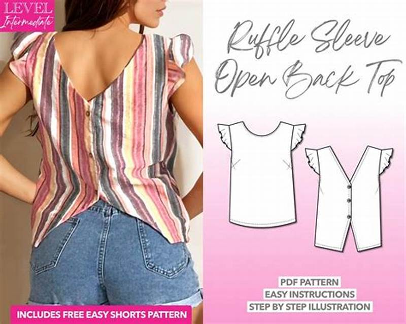 Button Back Top Sewing Pattern