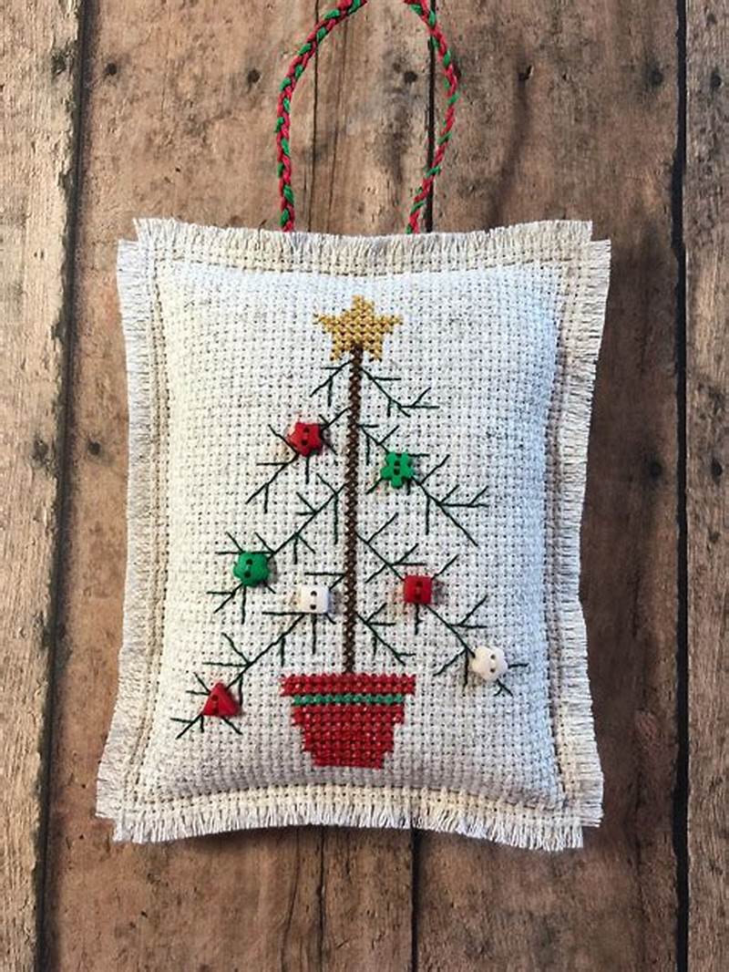 Button Tree Cross Stitch Pattern