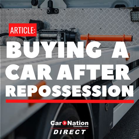 Buy A Car After Repossession