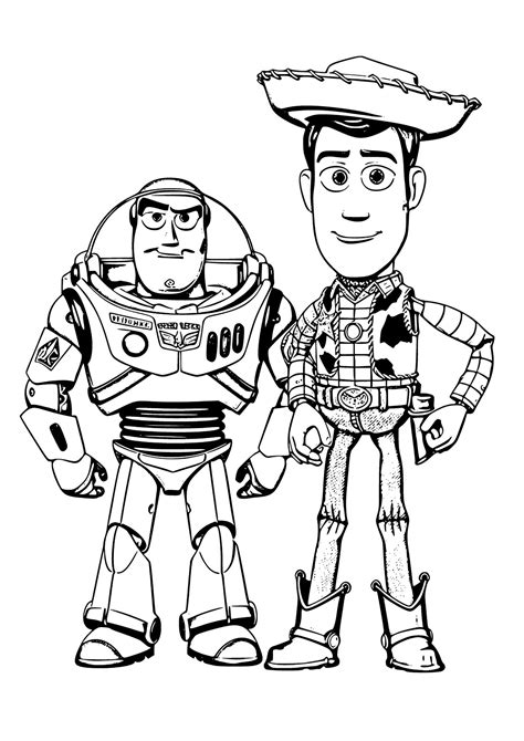 Buzz Woody Coloring Pages