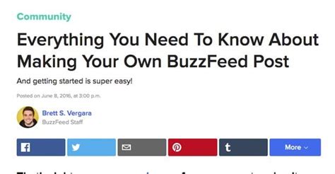 Buzzfeed Article Template
