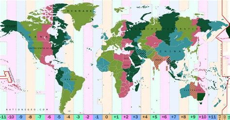 CLIO´S Time zones map