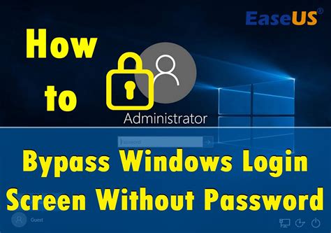 Bypassing a Windows Login Screen Without The Password