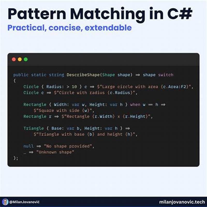 C# Pattern Matching Not Null