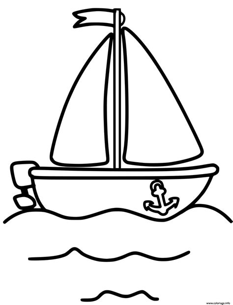 Coloriage Bateau