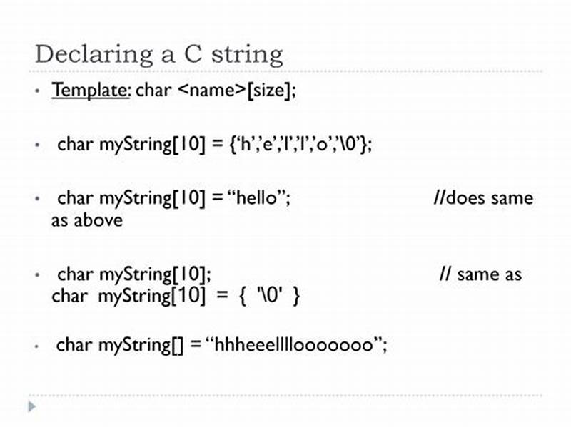 C  String Template