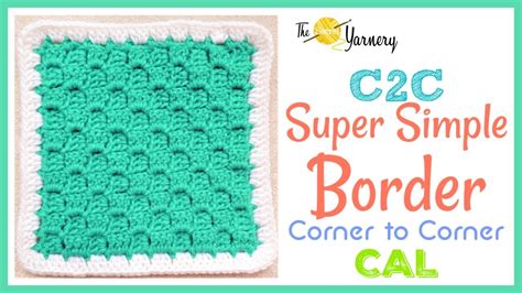 C2c Crochet Blanket Border