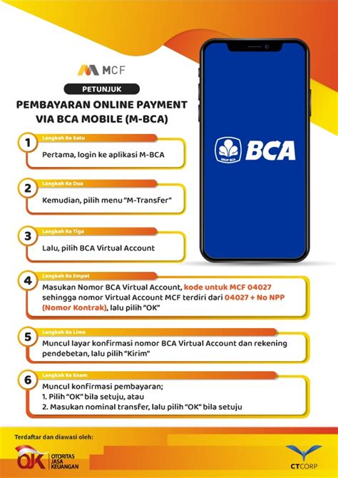 Cara Bayar Mega Finance Via M Banking BCA