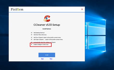 CCleaner Intelligent Cookie Scan