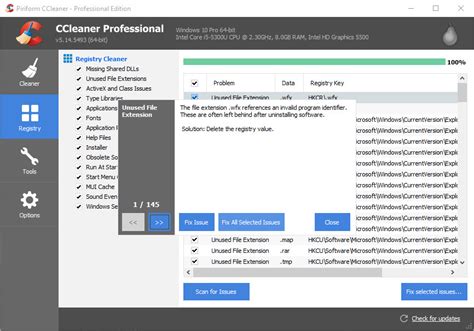 CCleaner Registry Cleaner