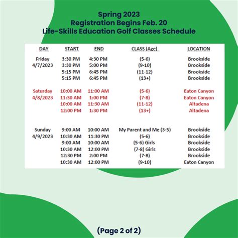 CE Spring 23 Class Schedule