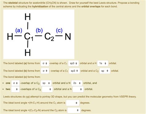CH3CN Hybridization