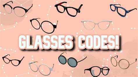 CODES FOR 30+ CUTE GLASSES! ROBLOX (BLOXBURG AND 