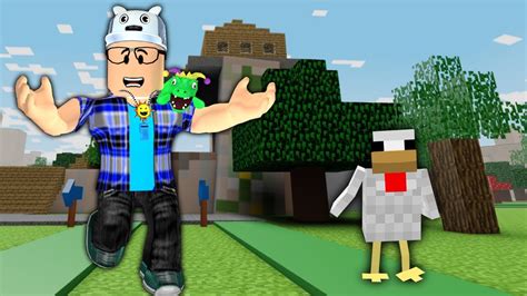 CONSTRUÍ A VILA DO MINECRAFT DENTRO DO ROBLOX 