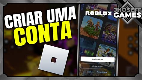 CRIANDO UMA NOVA CONTA NO ROBLOX - YouTube