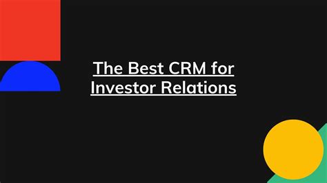 CRM Investor Relations: A Comprehensive Guide for Success