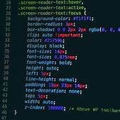 CSS styling website code