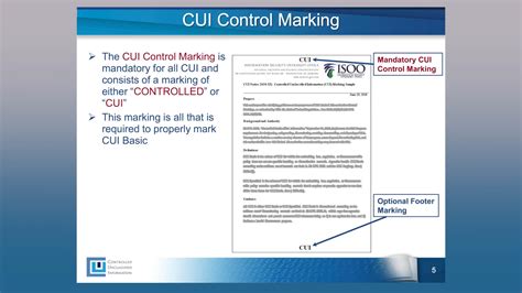 CUI Banner Elements