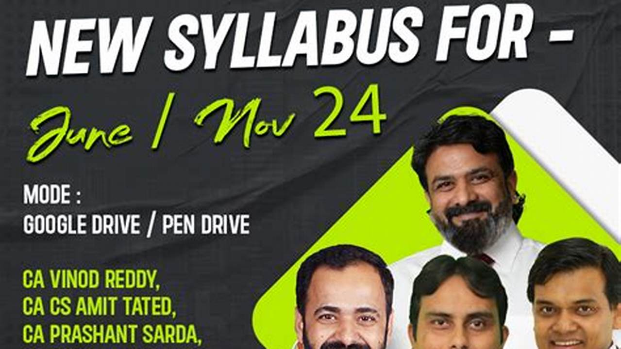 Ca Foundation November 2024 Syllabus