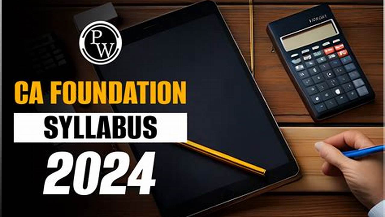 Ca Foundation Syllabus 2024
