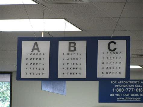 Ca Dmv Eye Chart