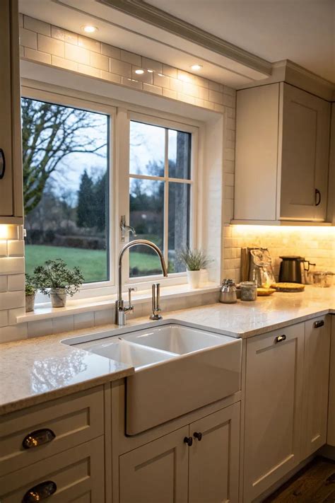 Dreamy and Practical: Elevate Your Kitchen with a Stunning Cabinet Above the Window Sink