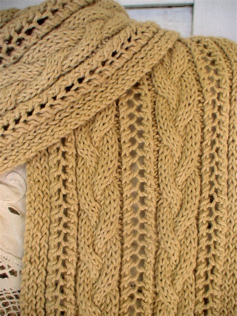 Cable Crochet Scarf Pattern Free