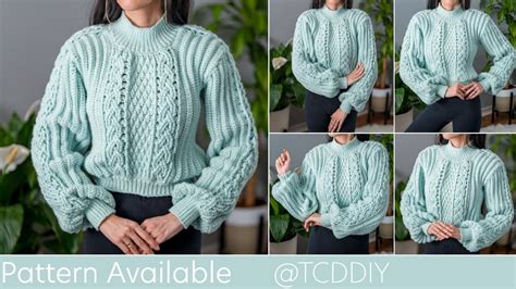 Cable Crochet Sweater