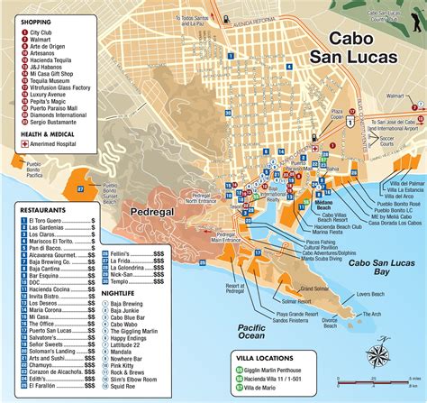Cabo San Luca Mexico Map