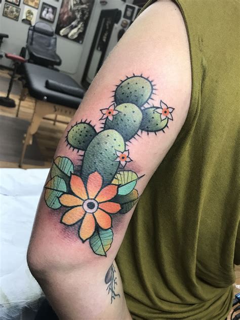 Saguaro cactus by PJ at Gold Club Electric Tattoo in