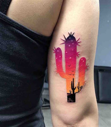 Cactus done by Amanda Slater at Lakeside Tattoo. Tattoos