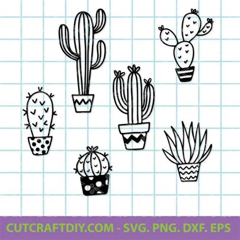 Download Cactus Bundle DXF Files