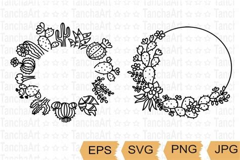 Download Cactus Frames Bundle Cut Files