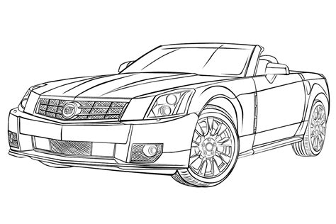 Cadillac Car Coloring Pages Printable