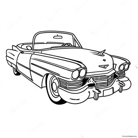 Cadillac Coloring Page Printable