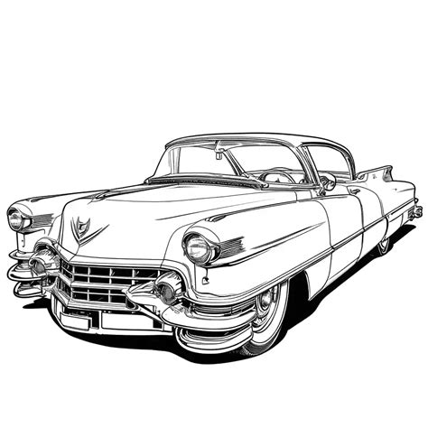 Cadillac Coloring Sheet