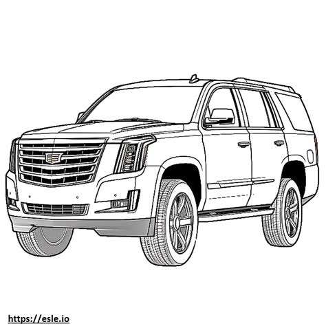 Cadillac Escalade Coloring Pages