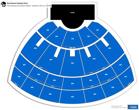 Caesars Seating Chart