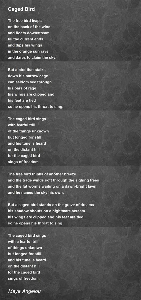 Caged Bird Poem