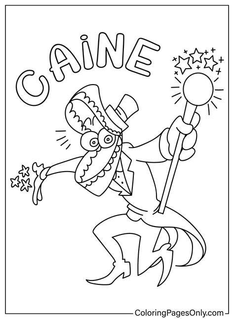 Caine Coloring Pages