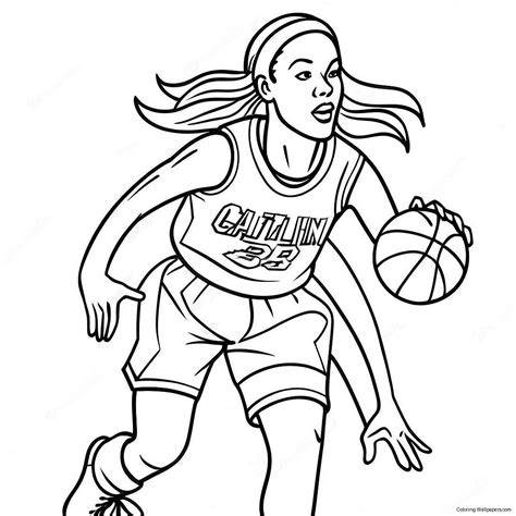 Caitlin Clark Coloring Page