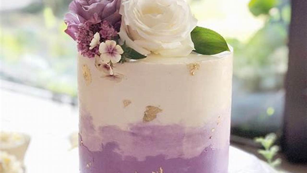 Cake, Rustic Lavender Wedding Theme