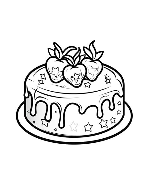 Cake Coloring Pages To Print