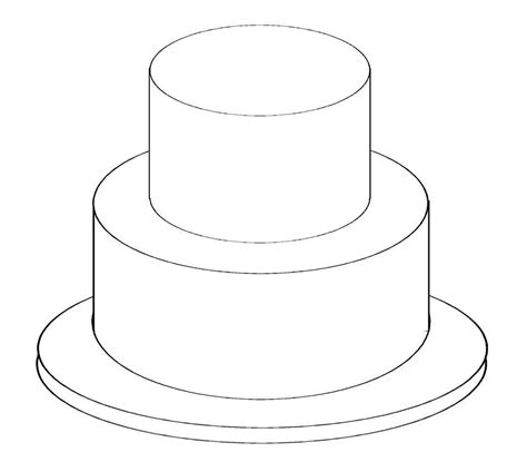 Cake Outline Printable